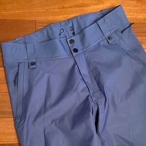 Snowboarding Sympatex Pyua Snow Pants Womens Sz Medium Sky Blue EUC Waterproof